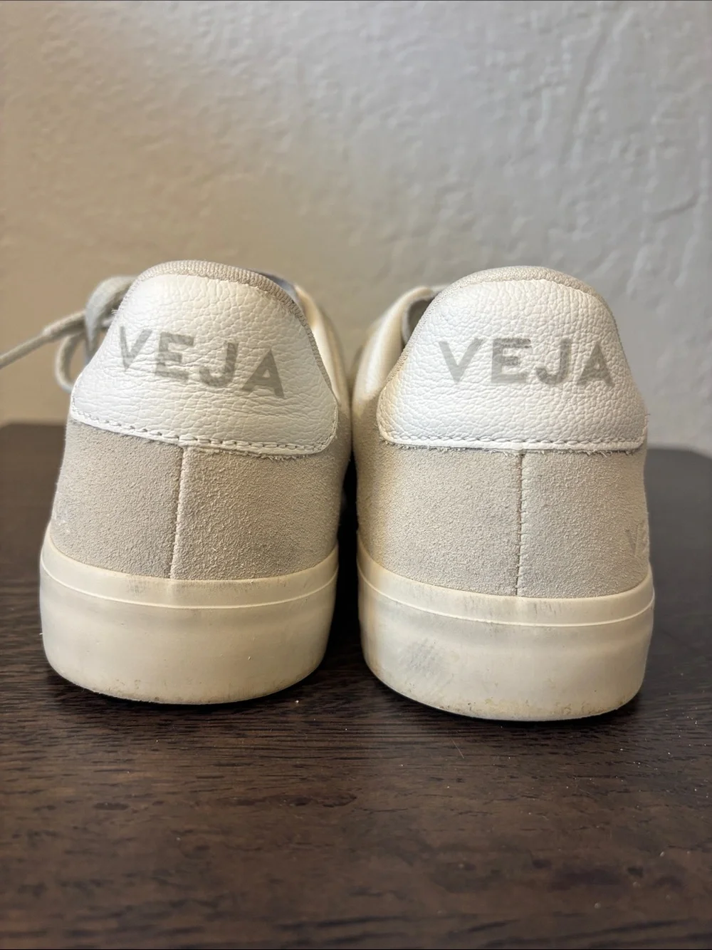 Veja Women’s Campo Suede Low-Top Natural White Sneakers 8 - Picture 3 of 10